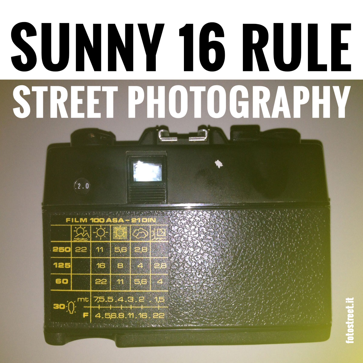Sunny 16 Rule La regola del 16 in Street Photography
